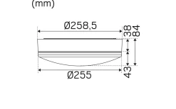 Hidealite Moon Basic Plafond 26cm LED 3000K/4000K 10W Vit IP44* Badrumslampor Tak|Plafonder