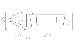 Mora Vägglampa Antracit E27 IP54