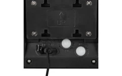 Moro hybrid solcellsdriven Vägglampa LED mattsvart uppladdningsbar rörelse- och skymningssensor 4000K IP44