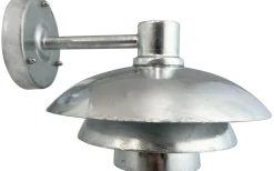 Dyberg Larsen Morph Vägglampa 24cm Galvaniserat Stål IP44* Kustnära Belysning|Vägglyktor