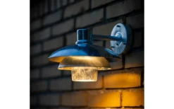 Dyberg Larsen Morph Vägglampa 24cm Galvaniserat Stål IP44* Kustnära Belysning|Vägglyktor