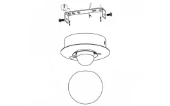 Badrumslampor Tak<Eglo Mosiano Plafond 11cm LED 3000K 3,3W Krom IP44