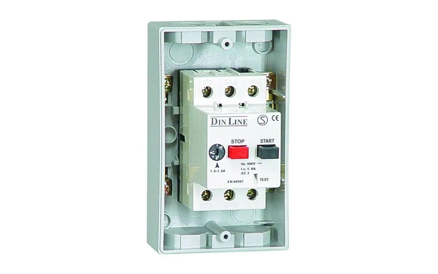 Motorskydd-,Säkerhetsbrytare<Malmbergs Motorskyddsbrytare, Inkl. kapsling, 0,40-0,63A