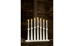 Visa Alla Adventsljusstakar|Adventsljusstakar 31-60 Cm<Markslojd Måseskär Adventsljusstake 7L 50cm Vit