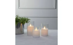 Star Trading M-Twinkle Batteridriven Ljuslykta 10cm* Blockljus Inomhus|Blockljus Inomhus