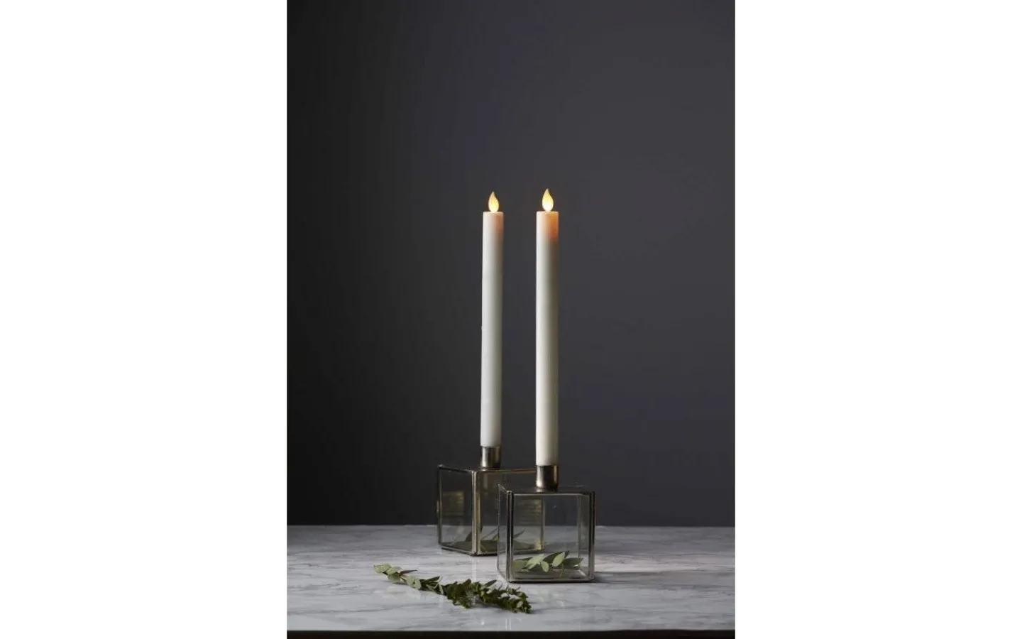 Antikljus|Antikljus<Star Trading M-Twinkle Batteridrivet Antikljus 30cm 2-Pack Vit