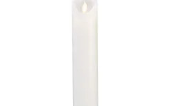 M-Twinkle Batteridrivet Blockljus 20cm Vit