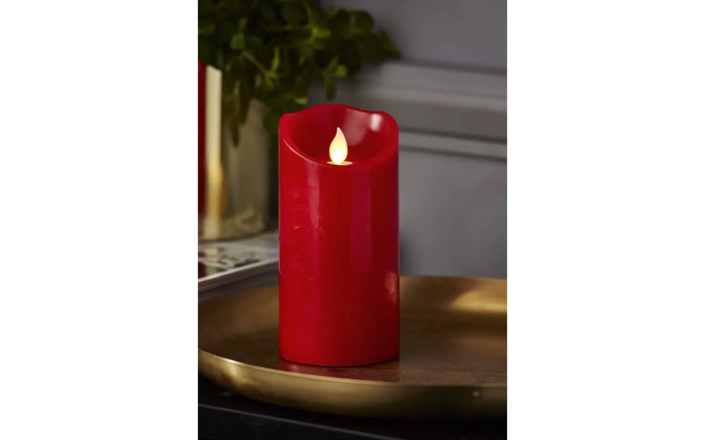 Blockljus Inomhus|Blockljus Inomhus<Star Trading M-Twinkle Batteridrivet Blockljus 15cm Röd