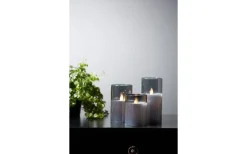 Blockljus Inomhus|Blockljus Inomhus<Star Trading M-Twinkle Batteridrivet Blockljus 10cm Svart