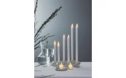 M-Twinkle Batteridrivna Blockljus 2-pack 6cm Vit