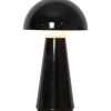 Uppladdningsbara Lampor Utomhus|Uppladdningsbara Lampor Utomhus<Star Trading Mushroom Uppladdningsbar Bordslampa 3-Stegs DIM 28cm Svart IP44