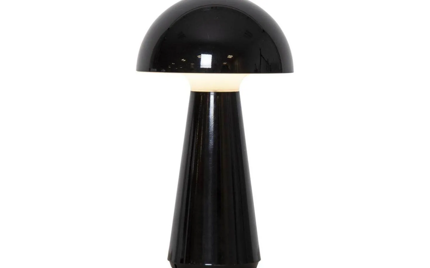 Uppladdningsbara Lampor Utomhus|Uppladdningsbara Lampor Utomhus<Star Trading Mushroom Uppladdningsbar Bordslampa 3-Stegs DIM 28cm Svart IP44