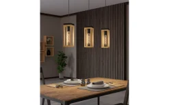 Eglo Nafferton Taklampa 80cm Svart/Natur* Avlånga Taklampor