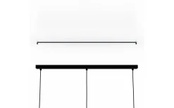 Eglo Nafferton Taklampa 80cm Svart/Natur* Avlånga Taklampor