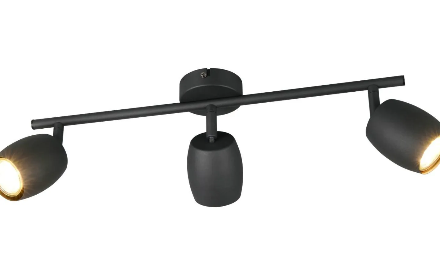 Reality Nancy Spotlight 3-delad GU10 mattsvart* Avlånga Takspotlights|Takspot Med 3 Lampor