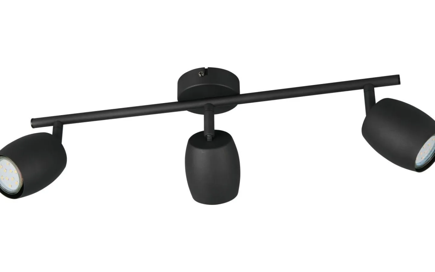 Reality Nancy Spotlight 3-delad GU10 mattsvart* Avlånga Takspotlights|Takspot Med 3 Lampor