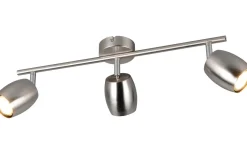 Avlånga Takspotlights|Takspot Med 3 Lampor<Reality Nancy Spotlight 3-delad GU10 borstad stål
