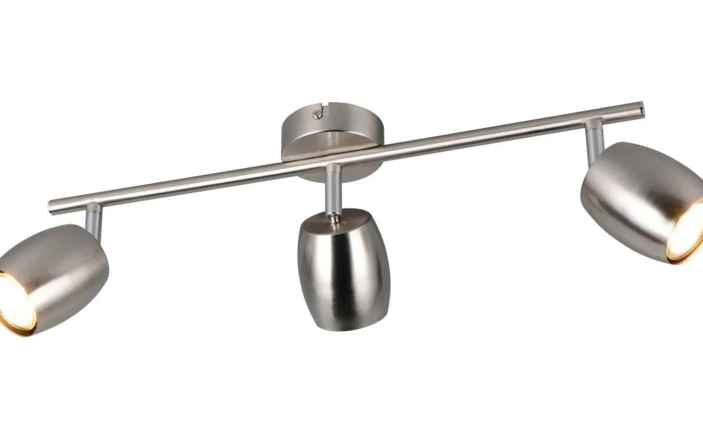 Avlånga Takspotlights|Takspot Med 3 Lampor<Reality Nancy Spotlight 3-delad GU10 borstad stål