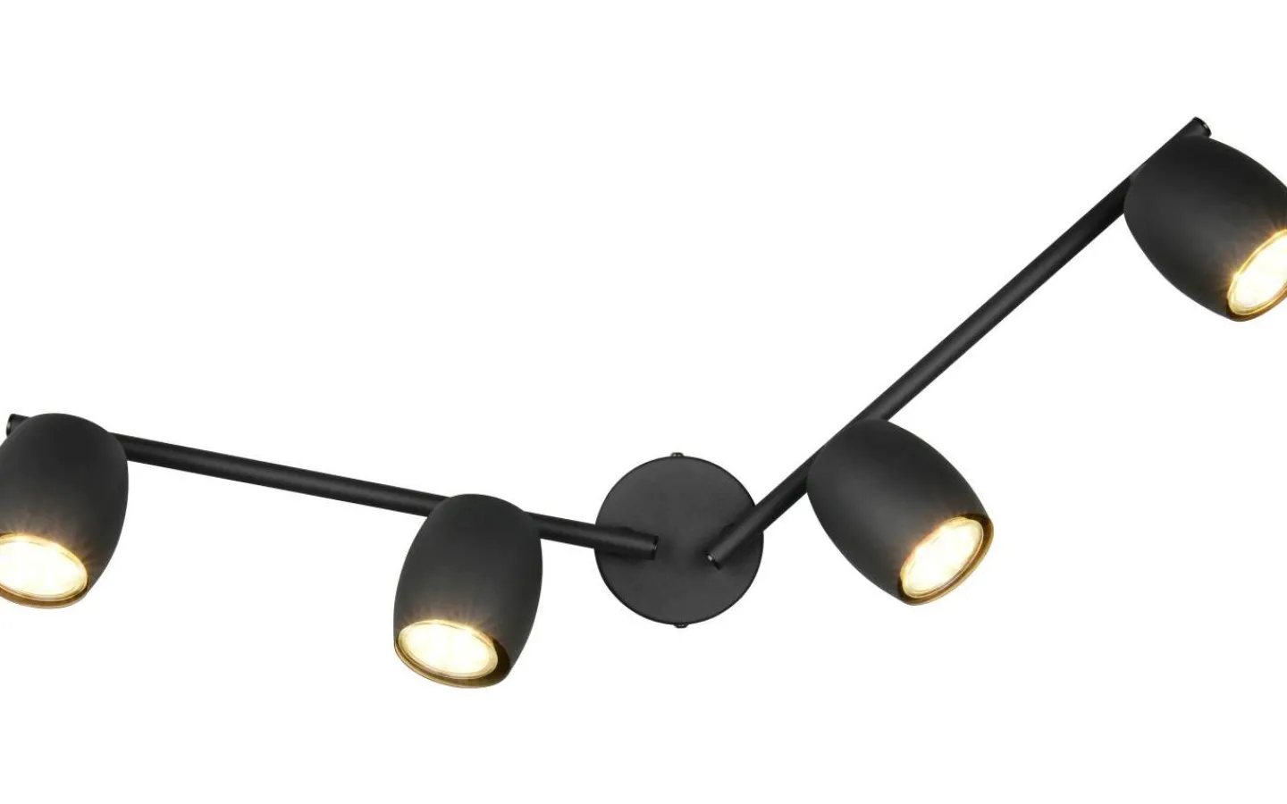 Avlånga Takspotlights|Takspot Med Minst 4 Lampor<Reality Nancy Spotlight 4-delad GU10 mattsvart