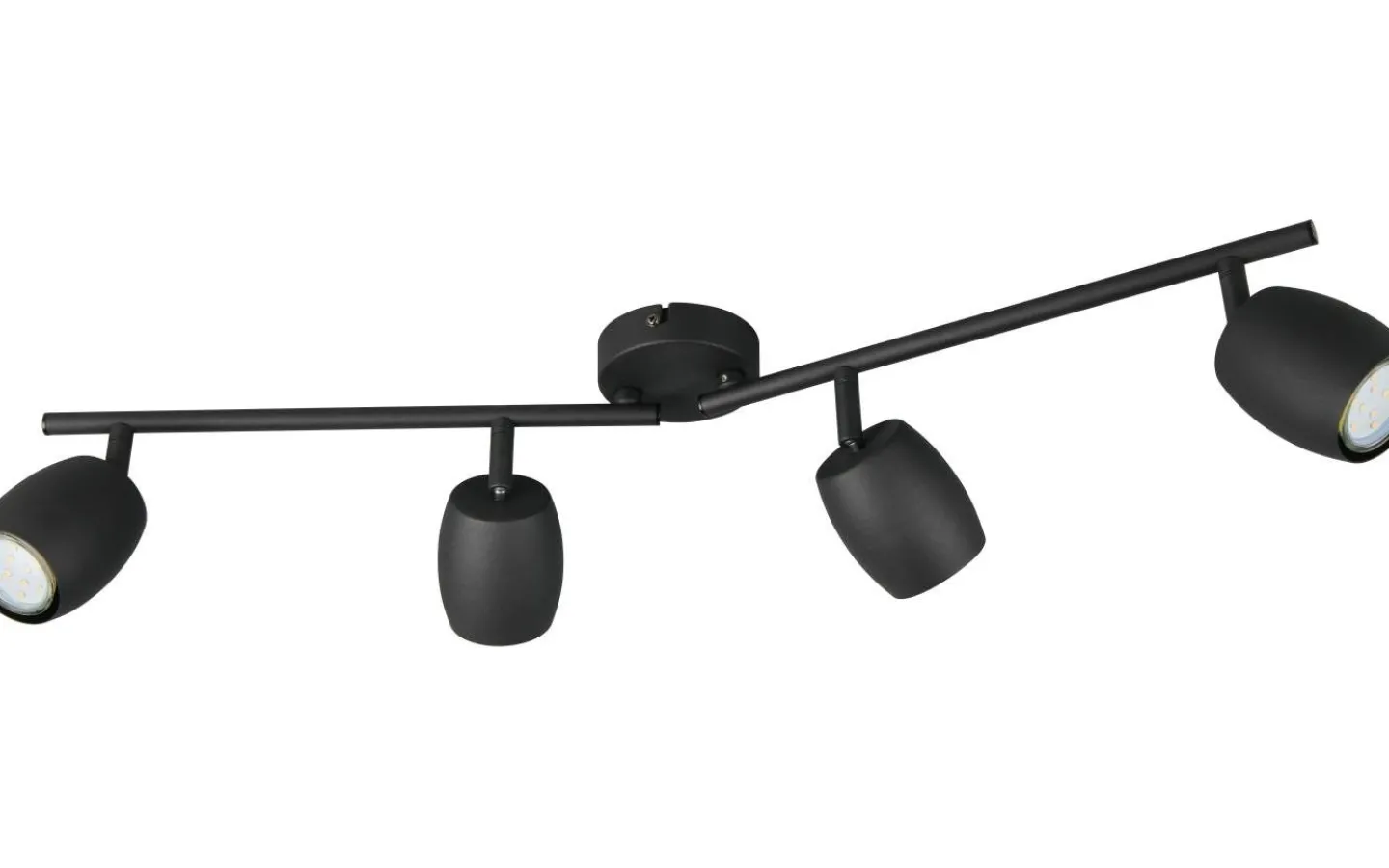 Avlånga Takspotlights|Takspot Med Minst 4 Lampor<Reality Nancy Spotlight 4-delad GU10 mattsvart