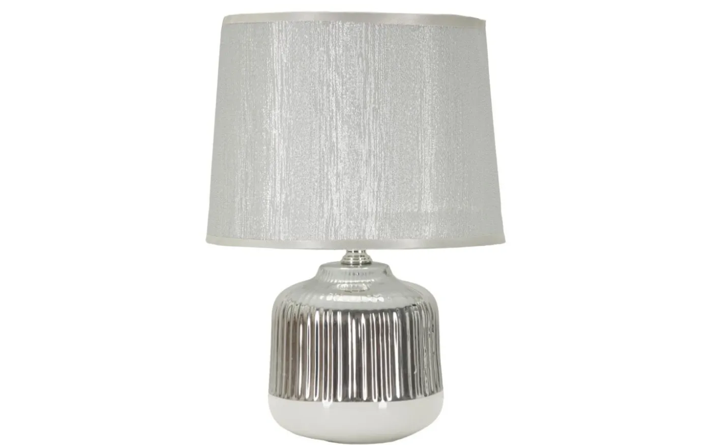 Napoli Bordslampa 29cm Vit/Silver