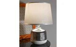 Napoli Bordslampa 29cm Vit/Silver