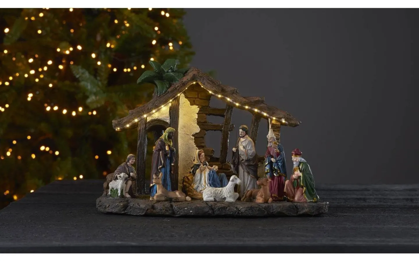 Julbyar Och Figurer|Batteri Julpynt Inomhus<Star Trading Nativity Julby
