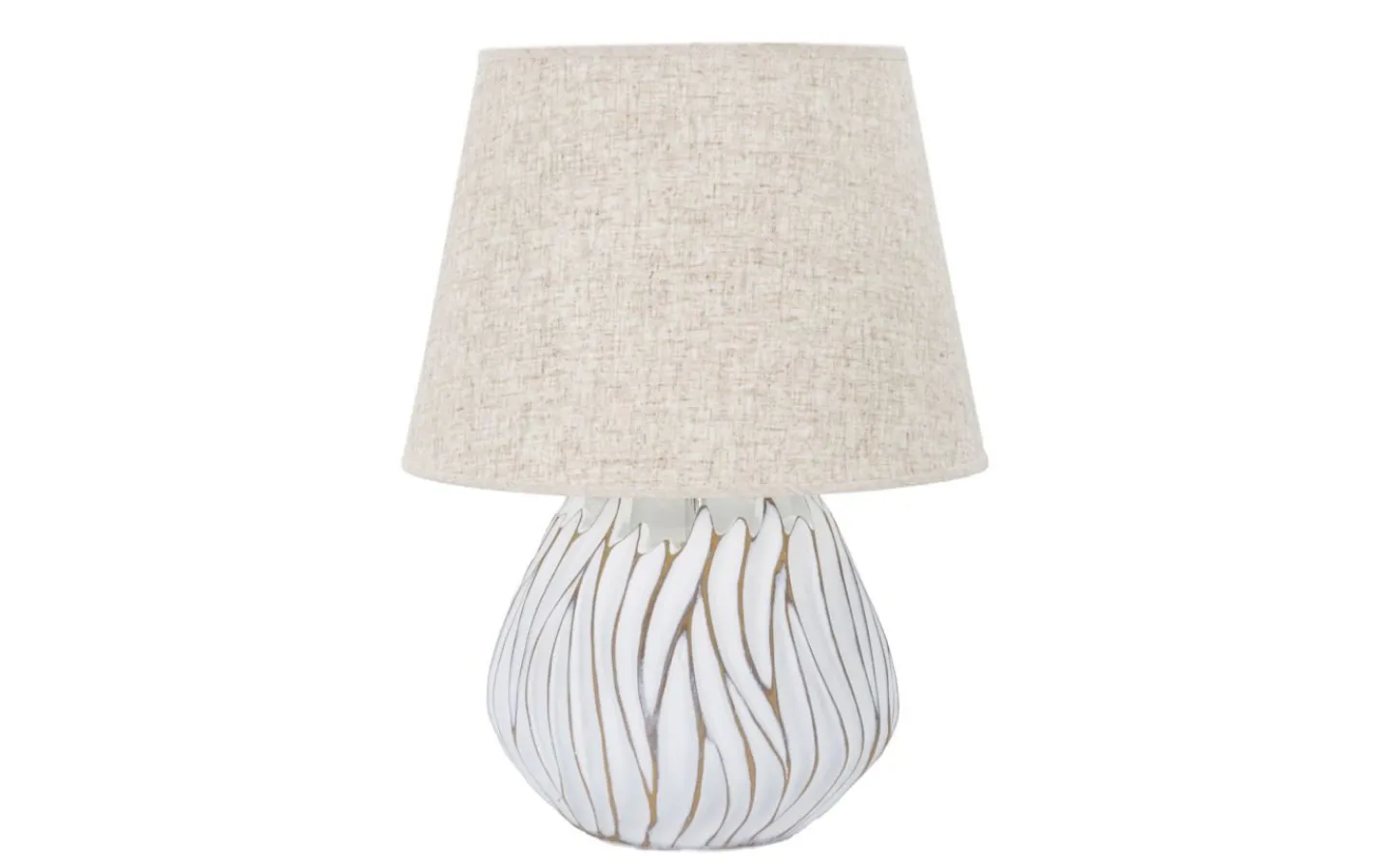 Mauro Ferretti Natural Bordslampa 48cm Vit/Beige* Bordslampor