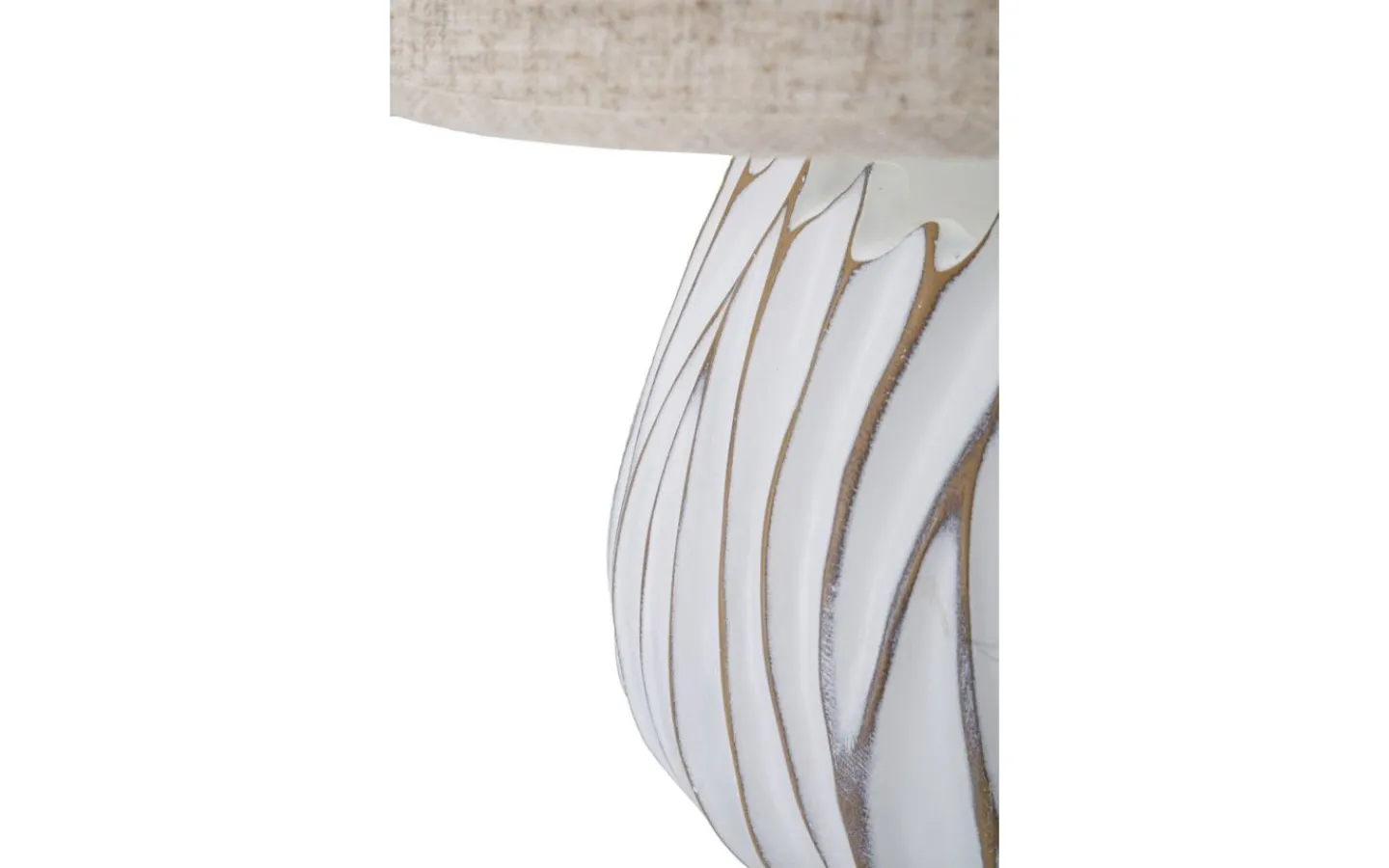 Mauro Ferretti Natural Bordslampa 48cm Vit/Beige* Bordslampor