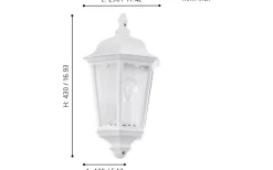 Vägglyktor<Eglo Navedo Fasadlykta Vit IP44