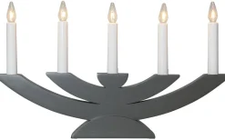 Visa Alla Adventsljusstakar|Adventsljusstakar 0-30 Cm<Star Trading Navida Ljusstake 24cm Grå