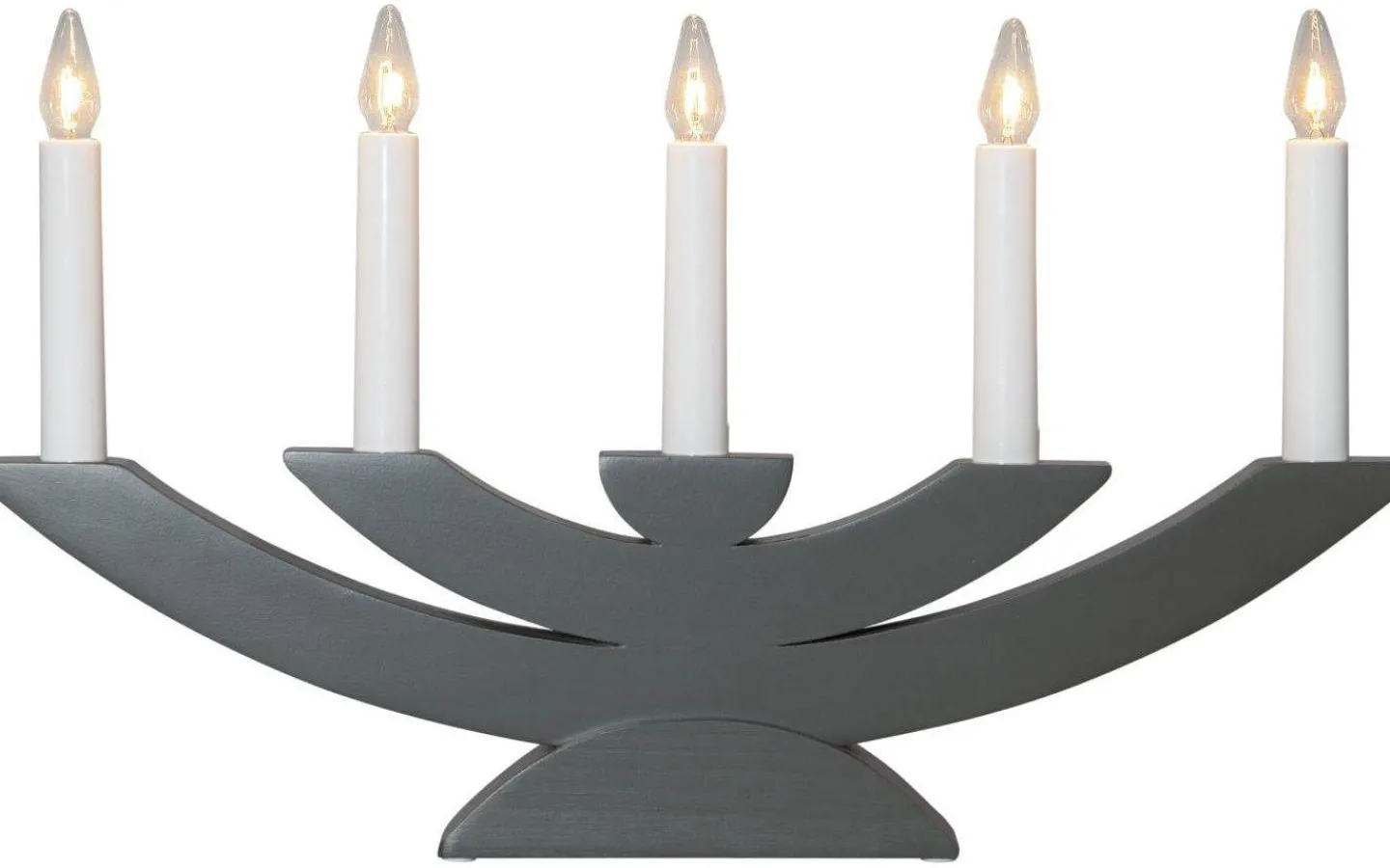 Visa Alla Adventsljusstakar|Adventsljusstakar 0-30 Cm<Star Trading Navida Ljusstake 24cm Grå