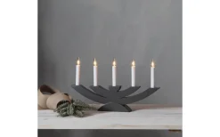 Visa Alla Adventsljusstakar|Adventsljusstakar 0-30 Cm<Star Trading Navida Ljusstake 24cm Grå