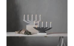 Visa Alla Adventsljusstakar|Adventsljusstakar 0-30 Cm<Star Trading Navida Ljusstake 24cm Grå