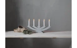 Navida Ljusstake 24cm Ljusgrå