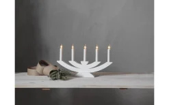 Star Trading Navida Ljusstake 24cm Vit* Visa Alla Adventsljusstakar|Adventsljusstakar 0-30 Cm