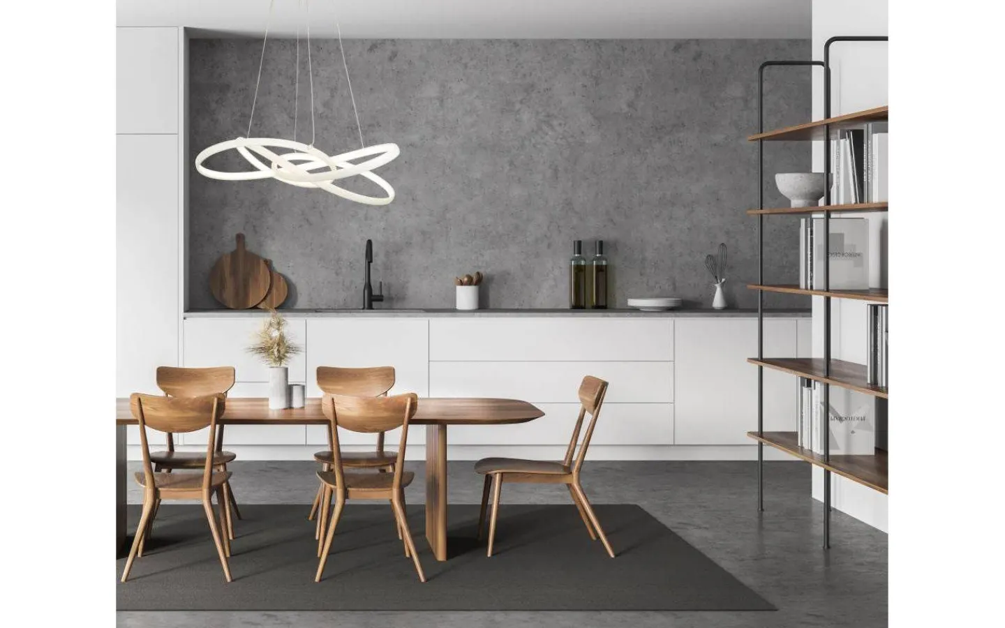 Aneta Nebulosa Taklampa 65cm LED 48W 3000K Vit* Stora Taklampor Ø50-69 Cm