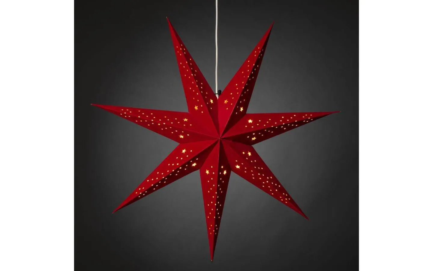 Visa Alla Julstjärnor|Julstjärnor Med Sladd<Konstsmide Neo Julstjärna 78cm Röd Sammet