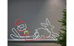 Julpynt Utomhus<Star Trading Neoled Siluett Tomte På Släde IP44