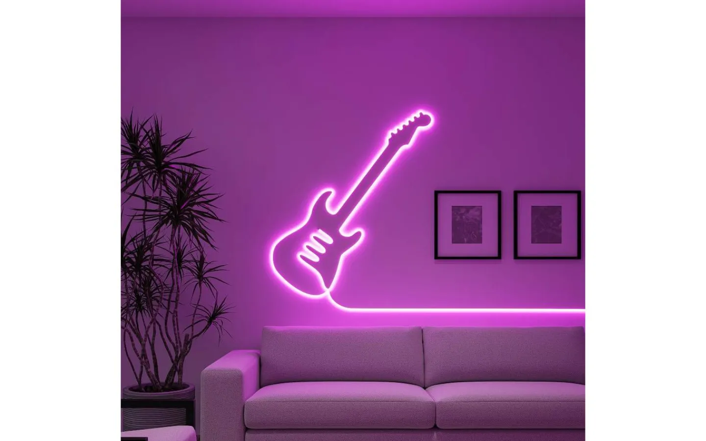 12V Led Slinga<Reality Neon LED-remsa 5m RGB+3000K Komplett Kit Vit