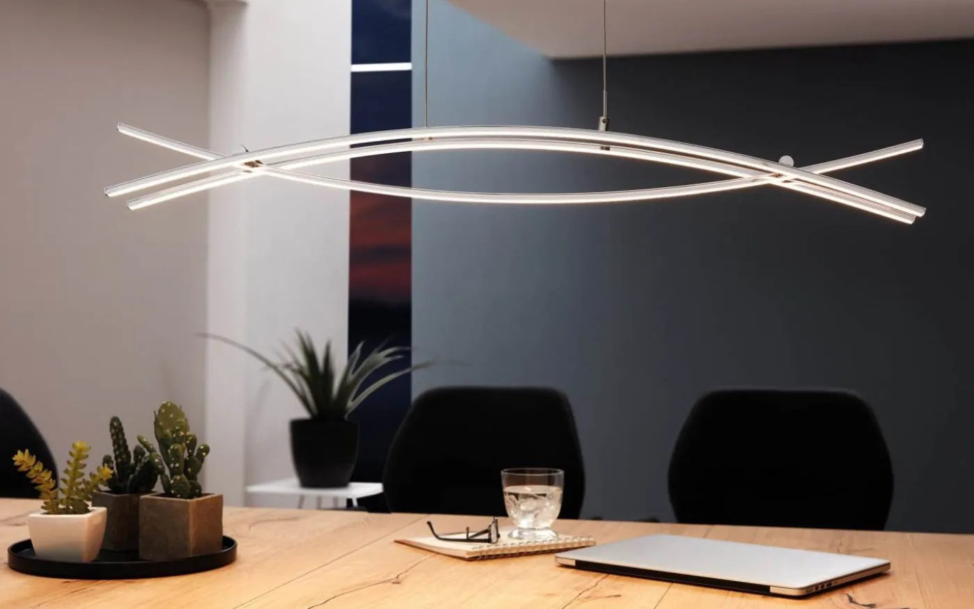 Nevado Taklampa 90cm LED 3000K 3x9W Krom