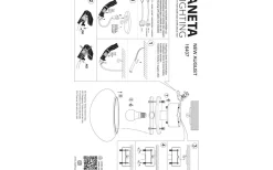 Aneta New August Plafond 27cm Svart* Plafonder