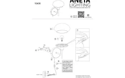 Aneta New August Vägglampa Silver* Lampetter