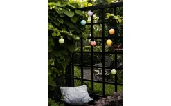 Konstsmide Ängsblomma Partyslinga 4,5m 10L Pastellfärgad utbytbar LED IP44* Partyslingor Utomhus 230V|Partyslingor Utomhus 230V