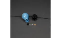 Konstsmide Ängsblomma Partyslinga 4,5m 10L Pastellfärgad utbytbar LED IP44* Partyslingor Utomhus 230V|Partyslingor Utomhus 230V