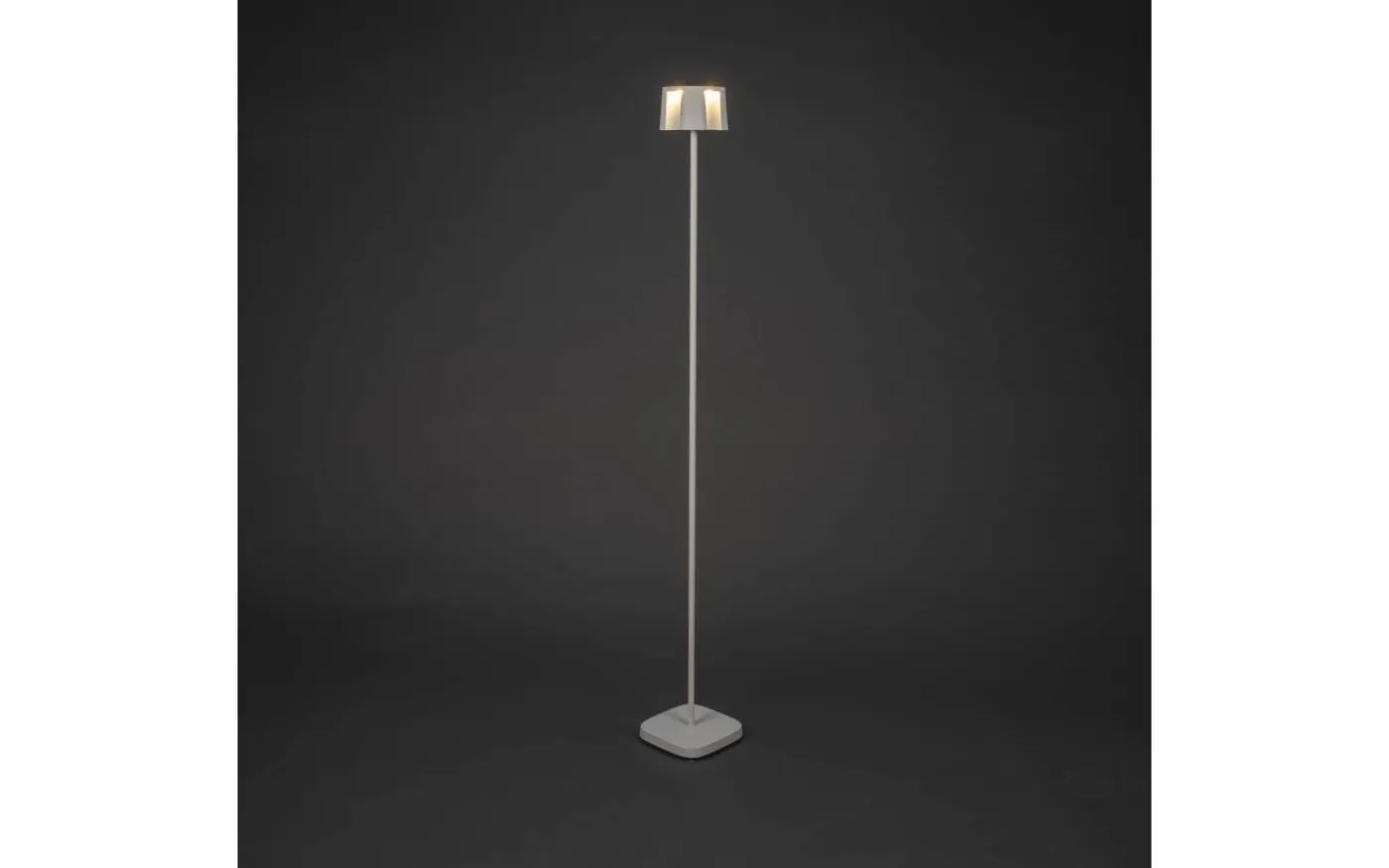 Nice Uppladdningsbar Golvlampa LED 120cm Vit IP54