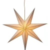 Nicolas Julstjärna 80cm Vit, Kabelfärg Guld