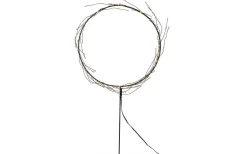 Kransar|Julpynt Inomhus<Star Trading Nike Krans på fot 45cm LED Svart Inomhus