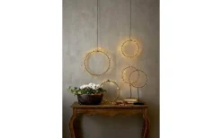 Kransar|Julpynt Inomhus<Star Trading Nike Krans på fot 45cm LED Svart Inomhus