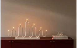 Visa Alla Adventsljusstakar|Adventsljusstakar 31-60 Cm<Globen Lighting Noel Adventsljusstake 39cm Elfenbensvit